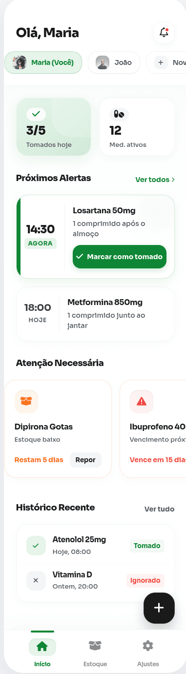 App de Controle de Medicamentos